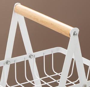 Fruit Basket Three-layer Metal Fruit and Vegetable <b>Storage</b> Basket <b>Kitchen</b> Countertop <b>Rack</b> for Convenient Countertop Organization - Product Image 6
