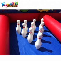 Grande arène sportive gonflable extérieure pour les jeux de bowling humains passionnants de bowling