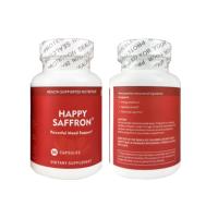 Capsules de suppléments à base de plantes de safran et de carthame séchés naturels de haute qualité pour le soutien de l'humeur des adultes - Pack en vrac
