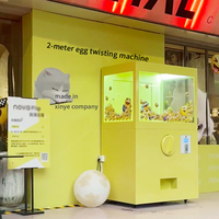 Distributeur de capsules jaunes, machine à bonbons pas chère, grande machine distributrice de jouets en capsules, machine à capsules en plastique