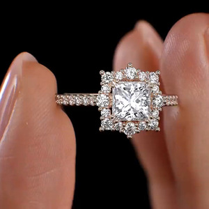 Anello Quadrato Minimalista per Donne, Elegante Gioiello da Dito alla Moda - Product Image 3