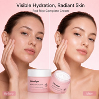 Crème exfoliante au riz rouge personnalisée OEM, contrôle du sébum, apaisante, minimisant les pores, BHA, soin coréen de la peau, crème exfoliante au riz rouge