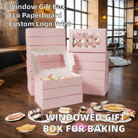 Boîte d'emballage personnalisée en carton recyclable avec fenêtre pour bonbons, sushis, cadeaux de mariage, pâtisseries et aliments