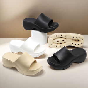 OLICOM Großhandel Modische Slides Damen Bequeme Fußgewölbestütze Cloud-Sandalen Dicke Sohle Rutschfeste Slides Strand Sommer-Slides für Frauen - Product Image 4