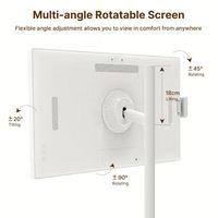 Écran tactile vertical portable de 24 pouces, écran intelligent avec rétroéclairage LED, luminosité de 300 cd/m2, affichage extérieur, téléviseur tactile complet