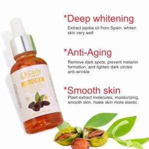 Oem nhãn hiệu riêng Mặt huyết thanh Jojoba hạt giống tinh dầu axit hyaluronic làm trắng và chống đốm đen Kem dưỡng ẩm dạng lỏng - Product Image 4