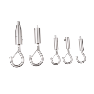 Crochet de <span class=keywords><strong>suspension</strong></span> réglable en acier inoxydable avec pince à câble et loquet de sécurité - Product Image 1