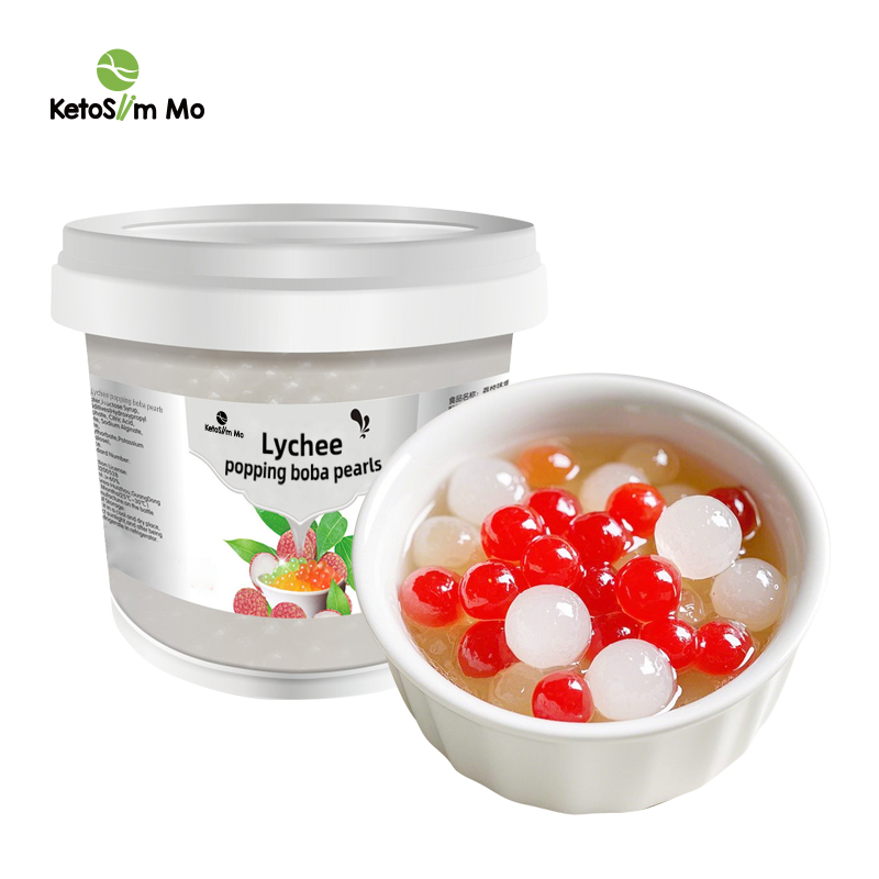Ketoslim Mo Oem Popping Boba жемчужный сок, продукты быстрого приготовления, пузырьковый чай, напиток, лопнувший, Боба