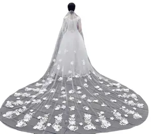 Wholesale High Quality Handmade Elegant Lace Bridal Ivory Wedding Veils