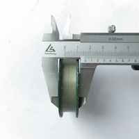 Rouleau de suspension de porte d'ascenseur 62x16x6203, roue verte OD62MM H16MM, roulement 6203 à gorge plate, pièces de rechange pour ascenseur