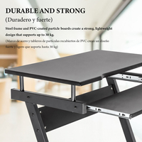 Bureau d'ordinateur d'angle pour petits espaces sur roulettes, table pour PC, chambre à coucher, bureau à domicile, bureau d'étude