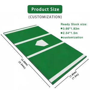 Tapis de frappeur de baseball en gazon artificiel durable pour la pratique en plein air - Product Image 2