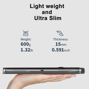 Funda con Teclado Magnético Desmontable <span class=keywords><strong>de</strong></span> Alta Gama, Ultra Delgada, <span class=keywords><strong>de</strong></span> Aleación <span class=keywords><strong>de</strong></span> Aluminio, para iPad Air 11" M2/M3/M4 - Product Image 2