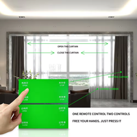 Gorden Pintar Gaya Mewah Saluran Tunggal/Ganda, Kontrol Jarak Jauh Gantung Dinding, Remote Khusus untuk Rumah atau Kantor