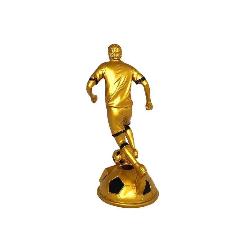 Calcio d'oro Figura Della decorazione Della Resina trofeo della resina All'ingrosso
