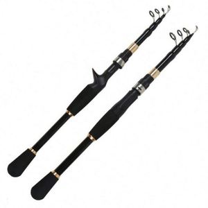 Caña de Pescar Telescópica de Fibra de Vidrio y Carbono, Resistente, para Pesca en Lagos, Ríos y Arroyos, Acción Media, Agua Dulce, Pescado Bass - Product Image 2
