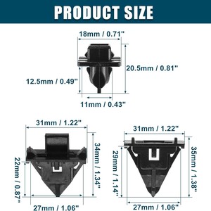 Dash Frame <b>Clip</b> 61118-35010 For Toyota FJ Cruiser Reinforced Nylon - Product Image 2