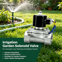 Vanne à boisseau sphérique solénoïde industrielle KLION DC12-24V AC110V AC220V en acier inoxydable 304/316 certifiée ISO, normalement ouverte/fermée, 2 voies, 1 1/2 pouce, pour eau et huile