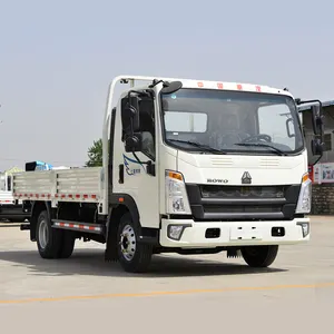 Truk bekas merek SINOTRUK Howo 6t sino Tiongkok ringan kendaraan komersial truk kargo pengiriman deposit truk