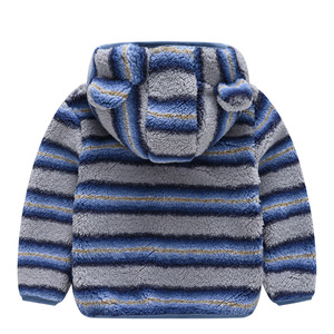 Manteau à capuche avec oreilles d'ours pour filles, <span class=keywords><strong>veste</strong></span> à capuche pour garçons, pull en fourrure de couleur unie, style décontracté pour les nouveaux bébés et les tout-petits - Product Image 6