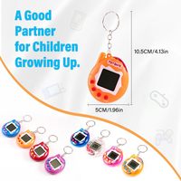 Nouveau Mini virtuel oeuf pour animaux de compagnie jouet numérique interactif jeu électronique porte-clés écran LCD cadeau pour enfants en gros jeux virtuels pour animaux de compagnie