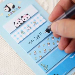 Adorables Notas Adhesivas con Diseño de Panda y Pestañas de Índice, Papelería Femenina y Linda, Artículos Esenciales para el Estudio y la Oficina, Regreso a Clases - Product Image 5