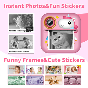 Appareil photo instantané portable 200 DPI pour enfants, jouet pour tout-petits avec papier d'impression et carte MicroSD – Offre spéciale - Product Image 3