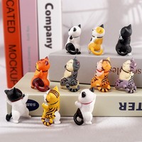 10 pièces de nouvelles poupées de chat dansant en PVC, jouets décoratifs de bureau pour enfants, cadeaux d'anniversaire