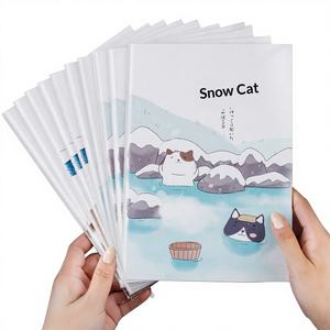 Cuadernos de Composición Cosidos A5 B5 con Diseño de Gatos de Nieve de <span class=keywords><strong>Dibujos</strong></span> <span class=keywords><strong>Animados</strong></span>, Protección Ocular, Premios <span class=keywords><strong>para</strong></span> Estudiantes, Bloc de Notas Suave, Regalo al por Mayor - Product Image 1