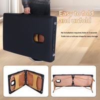 Table de massage pliable portable Chenman en bois de bouleau renforcé, légère, avec sac de transport, design moderne pour salon de beauté, spa à domicile