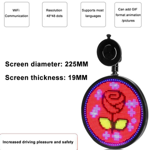 Écran à LED pour voiture de fabrication Lumière d'expression à LED Ronde Écran de <span class=keywords><strong>taxi</strong></span> à LED Écran d'expression pour lunette arrière de voiture Écran d'expression pour voiture à LED - Product Image 3