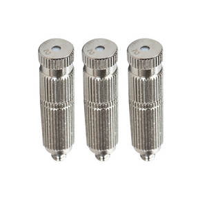 Boquilla atomizadora de alta presión de tres etapas, cabezal de pulverización de acero inoxidable de 0,1, 0,2 y 0,3mm para eliminación de polvo del humidificador - Product Image 1