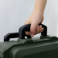 Batterie portable LiFePO4 semi-solide 200Ah 3000 cycles 12V/24V avec roues de chariot pour utilisation extérieure -20 à 60°C