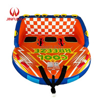 Tube gonflable personnalisé pour sports nautiques, tube remorquable pour 3 personnes pour la navigation de plaisance