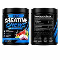 Comprimés de créatine monohydrate saveur pastèque et citron vert pour collections de nutrition sportive avec personnalisation flexible de la formule, fourniture OEM ODM