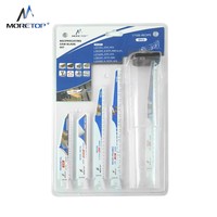 Moretop Lame de scie alternative professionnelle S1111DF BIM pour le travail du bois à clous 228mm X 8 TPI Garantie 3 ans