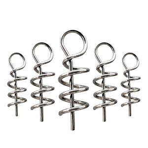 100 pièces/sac, crochet à manivelle pour vers de pêche, goupille de centrage, appâts de pêche, leurres souples, montages fixes, aiguille à ressort, accessoires de verrouillage à torsion - Product Image 1