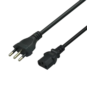 Kabel Listrik DAJIANG Berkualitas Tinggi <span class=keywords><strong>3</strong></span> Inti Konduktor Tembaga PVC dengan Steker Betina IEC untuk Penggunaan Komputer Industri - Product Image 1