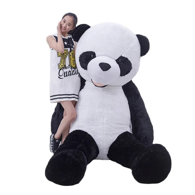 Niuniu papà all'ingrosso 63in/160cm san valentino morbido peluche animali giocattoli Panda orso pelle senza archiviazione