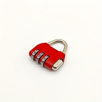 Cadenas à combinaison à 3 chiffres en alliage de zinc thermolaqué antivol, rectangulaire, à levier unique, pour bagages