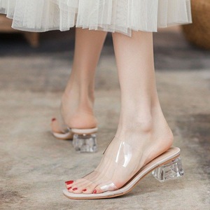 Sandalias de Tacón Medio con Punta Puntiaguda, de Cuero Genuino, Estilo Elegante, para Todas las Temporadas, Color Sólido, Envío Directo - Product Image 1