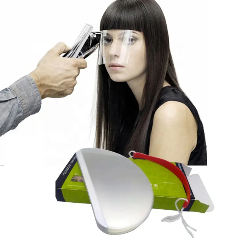 Одноразовый прозрачный пластиковый защитный чехол для лица, парикмахерский спрей для стрижки волос, парикмахерские принадлежности