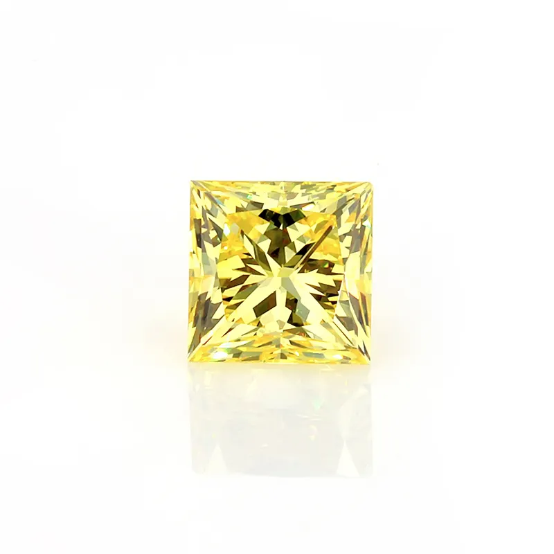 Необычный цвет, Сертифицированный желтый CVD лабораторный алмаз, груша, квадратная принцесса, огранка, необычная форма, Выращенный в лаборатории, алмаз HPHT, свободный алмаз