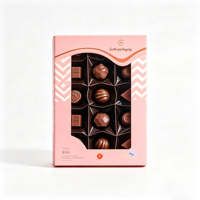 Boîte d'emballage personnalisée en gros avec fenêtre transparente pour bonbons, chocolats et barres chocolatées aux fraises, avec couvercle transparent