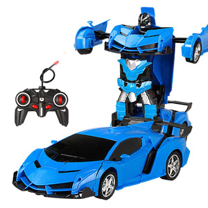 Robot transformateur de voiture à déformation automatique à un bouton Jouets Robot de déformation pour enfant avec rotation à 360 degrés - Product Image 2