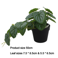Senmasine 50cm Plantes artificielles vertes, fausses feuilles de pastèque pour la décoration de la maison, du bureau, de la table, des étagères et à suspendre