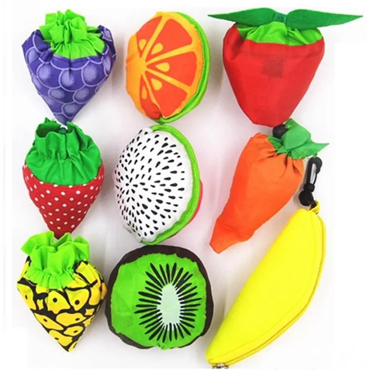 Gelory Best-seller Sac shopper pliable en polyester recyclé écologique Sacs de fruits Sac de légumes