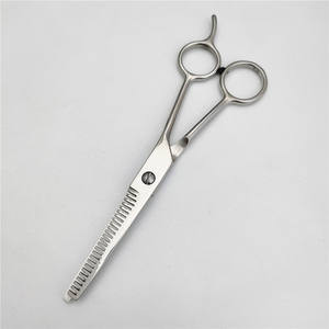 Ciseaux à cheveux à tête plate en acier inoxydable, 6 pouces, ciseaux à effiler à long manche, outils de barbier professionnels pour la coupe et le coiffage - Product Image 4