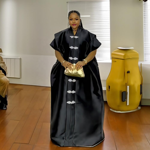 Elegante Abito <span class=keywords><strong>Africano</strong></span> da Donna in Tessuto Raffinato, Vestiti Africani Taglie Forti con Copricapo, Abbigliamento <span class=keywords><strong>Africano</strong></span> - Product Image 6