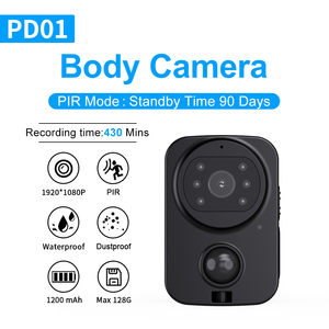 PD01 1080P Capteur CMOS Caméra de Poche Étanche avec Carte Mémoire Longue Batterie Sport DV Vélo Action Cam PIR Enregistreur Vidéo - Product Image 4